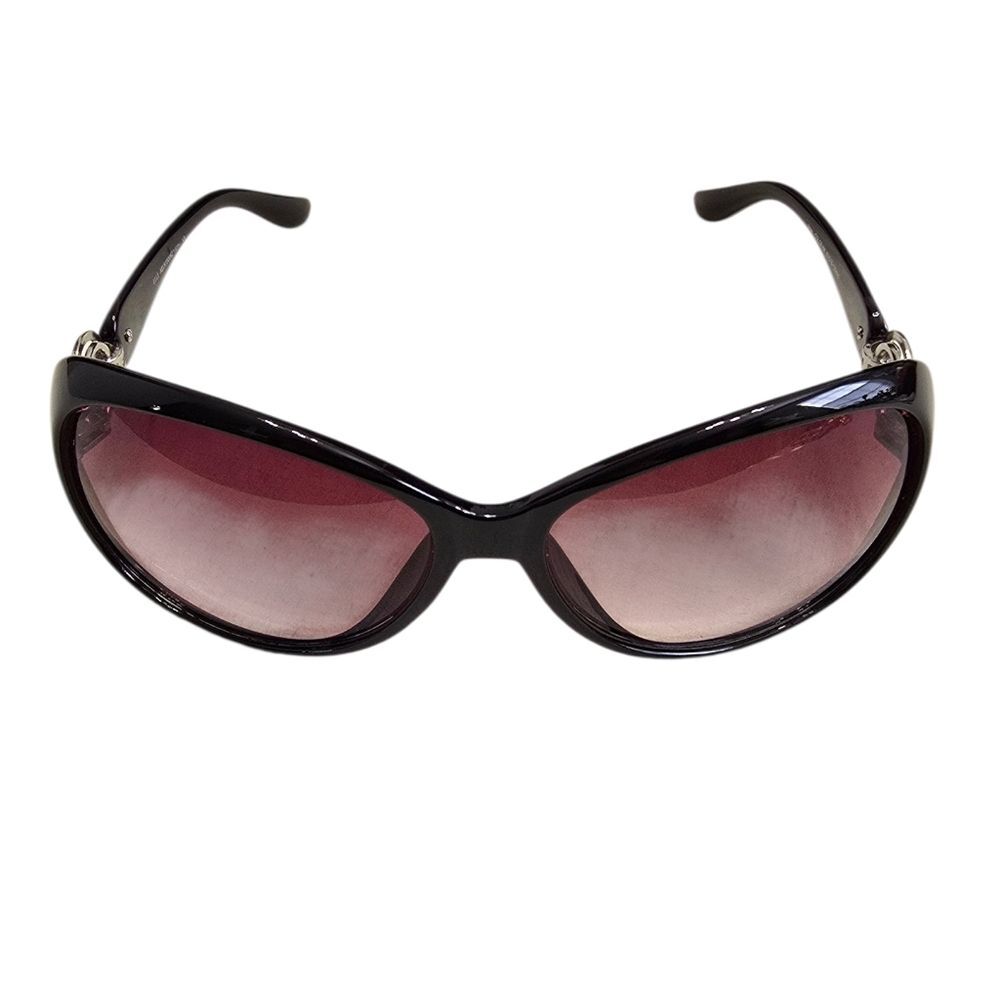 Elle Women's Black Frame Sunglasses with Pink Gradient Lenses